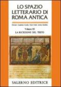 Lo spazio letterario di Roma antica: 3