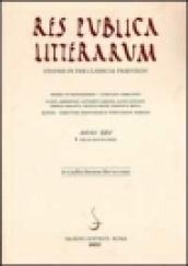 Res publica litterarum. Studies in the classical tradition. 25.