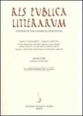 Res publica litterarum. Studies in the classical tradition 2007. 30.