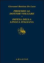 Proemio al dottor volgare-Difesa della lingua italiana