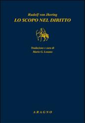 Lo scopo nel diritto. 1.