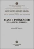 Piani e programmi nell'azienda pubblica