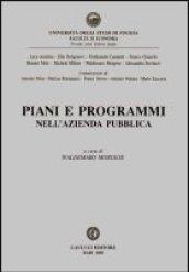 Piani e programmi nell'azienda pubblica