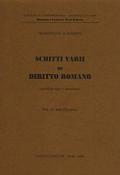 Scritti vari di diritto romano: 4