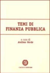 Temi di finanza pubblica. Vol. 1