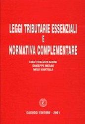 Leggi tributarie essenziali e normativa complementare