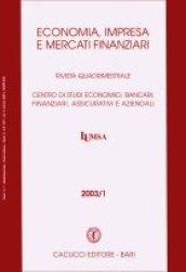 Economia, impresa e mercati finanziari: 1