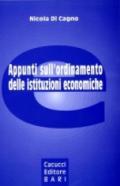 Appunti sull'ordinamento delle istituzioni economiche