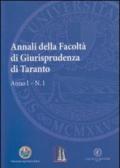 Annali della facoltà di giurisprudenza di Taranto: 1