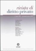 Rivista di diritto privato (2009). Vol. 1