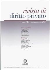 Rivista di diritto privato (2009). Vol. 1