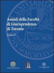 Annali della facoltà di giurisprudenza di Taranto. Vol. 2