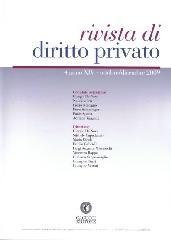 Rivista di diritto privato (2009). Vol. 4