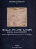 Storia di Barlaam e Josaphas secondo il manoscritto 89 della Biblioteca Trivulziana di Milano