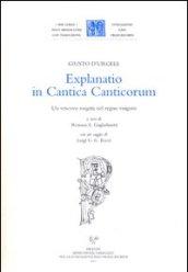 Explanatio in Cantica Canticorum. Un vescovo esegeta nel regno visigoto