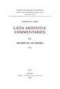 Latin Aristotle commentaries. 1.Medieval authors. M-Z
