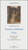 Tractatus utilissimus. Verba. Testo latino a fronte