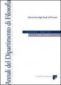 Annali del Dipartimento di filosofia dell'Università di Firenze. Nuova serie (2006): 12
