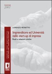 Imprenditore ed università nello start-up di impresa. Ruoli e relazioni critiche