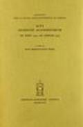 Acta graduum academicorum Gymnasii Patavini ab anno 1501 ad annum 1525. 1.Ab anno 1501 ad annum 1525