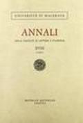 Annali della Facoltà di lettere e filosofia dell'Università di Macerata (1985): 18