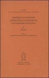 Matricula nationis germanicae 1605-1801