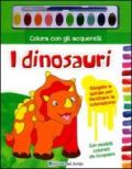 Colora con gli acquerelli i dinosauri. Ediz. illustrata. Con gadget