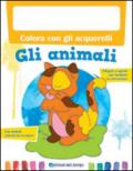 Colora con gli acquerelli gli animali. Con gadget