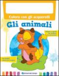 Colora con gli acquerelli gli animali. Con gadget