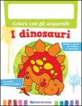 Colora i dinosauri con gli acquerelli. Con gadget