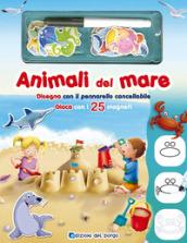 Animali del mare. Disegna con il pennarello cancellabile. Gioca con i 25 magneti. Ediz. a colori. Con gadget