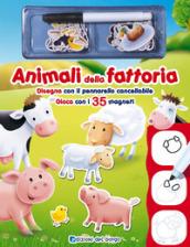 Animali della fattoria. Disegna con il pennarello cancellabile. Gioca con i 35 magneti. Ediz. a colori. Con gadget