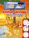 Animali selvaggi. Disegna con il pennarello cancellabile. Gioca con i 35 magneti. Ediz. a colori. Con gadget