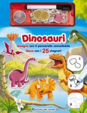 Dinosauri. Disegna con il pennarello cancellabile. Gioca con i 25 magneti. Ediz. a colori. Con gadget