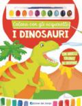 COLORA CON GLI ACQUERELLI I DINOSAURI