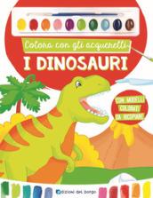 COLORA CON GLI ACQUERELLI I DINOSAURI