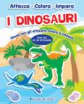 I DINOSAURI GIOCA CON GLI STICKERS, COLORA E IMPARA