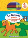 La fattoria. Colora con i pennarelli magici. Con 4 pennarelli magici