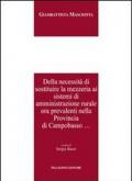 Della necessità di sostituire la mezzeria ai sistemi di amministrazione rurale ora prevalenti nella provincia di Campobasso