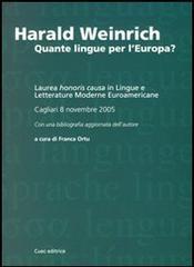 Harald Weinrich. Quante lingue per l'Europa