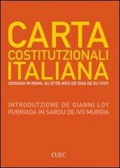 Carta Costituzionali italiana. (Donada in Roma su 27 de mesi de idas de su 1947)