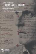 Lettere a C.K. Ogden. Sulla traduzione del tractatus logico-philosophicus