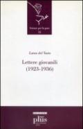 Lettere giovanili (1923-1936)