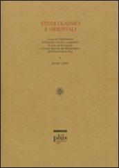 Studi classici e orientali (2002). 48.