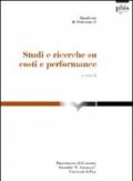 Studi e ricerche su costi e performance