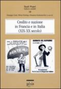 Credito e nazione in Francia e in Italia (XIX-XX secolo)