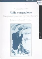 Nulla e negazione. L'aporia del nulla dopo Emanuele Severino