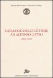 Catalogo delle lettere ad Alfonso Gatto (1942-1970)