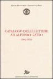 Catalogo delle lettere ad Alfonso Gatto (1942-1970)