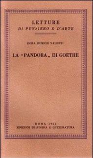 La «Pandora» do Goethe